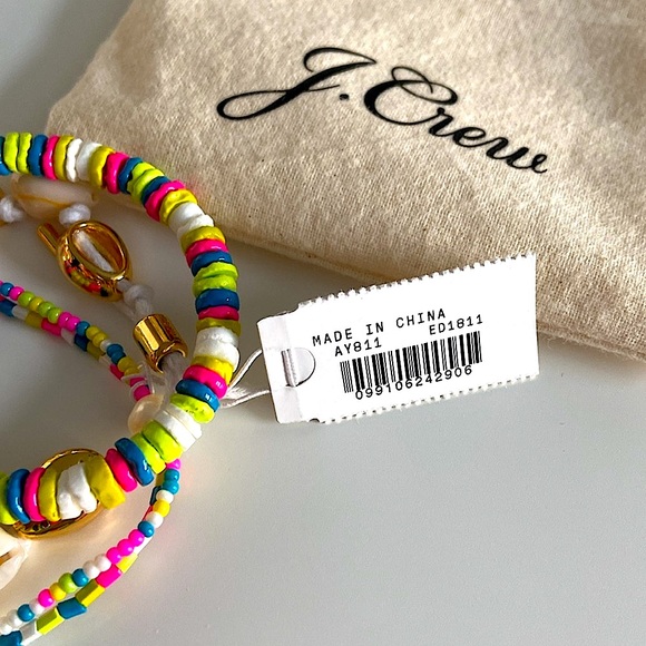 NWT J Crew 3-piece Oceanside Pearl Bracelet Set - Picture 4 of 8